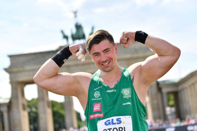 24 06 2022, xkaix, athletics shot put men, German Championships 2022 emspor, v l David Storl SC DHfK Leipzig e V Berlin kp