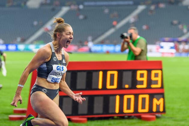 German Athletics Championships Berlin, 25 06 2022 Gina Lueckenkemper SCC Berlin , German Athletics Championships, 25 06 2022 Copyright: xBEAUTIFULxSPORTS PeterxWeberx