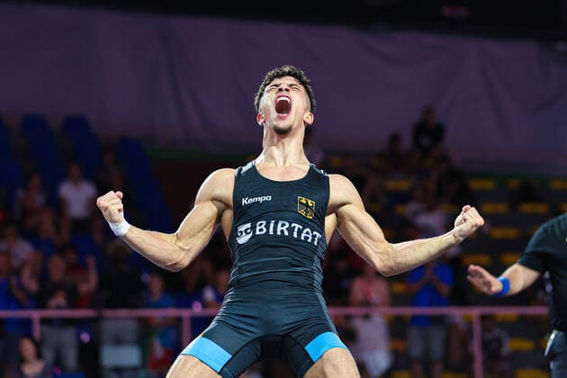 Wrestling u17 European Championships 55kg GR Georgios SCARPELLO GER Roma Italia Copyright: xUnitedxWorldxWrestlingx xKadirxCaliskanx cal