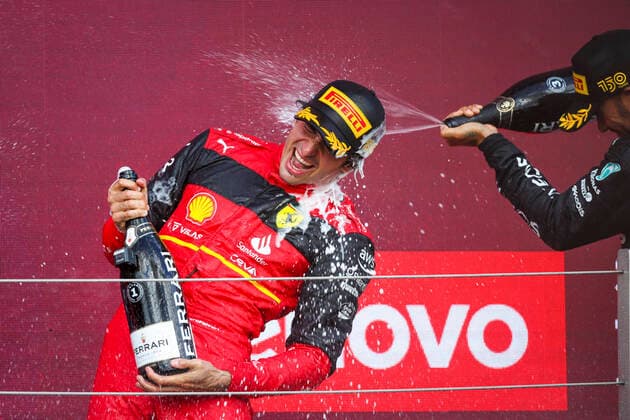 55 Carlos Sainz ESP, Scuderia Ferrari , F1 Grand Prix of Great Britain at Silverstone Circuit on July 3, 2022 in Silverstone, United Kingdom Photo by HOCH ZWEI Silverstone United Kingdom