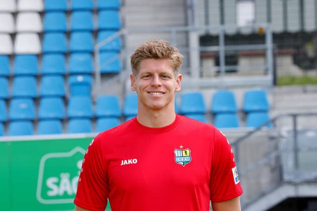CFC team photo 2022 2023 12 07 2022, Chemnitz, sports, stadium at the Gellertstrasse, football, Regionalliga Nordost, CFC, team photo of the season 2022 2023 Jakub Jakubov Chemnitz Saxony FRG
