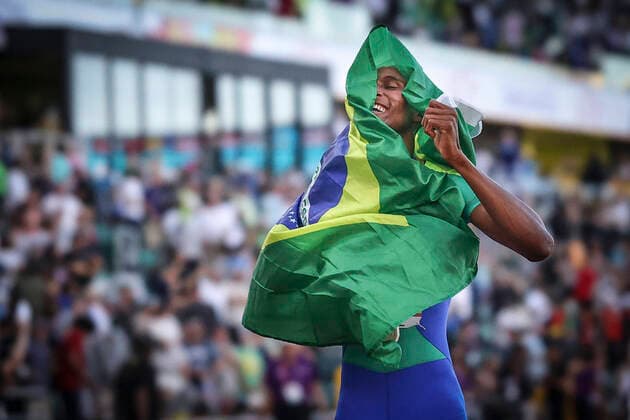 World Athletics Championships Oregon 22 United States of America, 19 07 2022 Alison DOS SANTOS BRA wins gold in the 400m hurdles on 19 07 22 at Hayward Field in Eugene on Day 5 of the World Athletics Championships Oregon22 Copyright: xBEAUTIFULxSPORTS AxelxKohringx