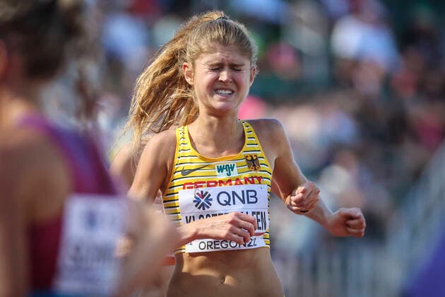 World Athletics Championships Oregon 22 United States of America, 20 07 2022 She competed in the 5000m preliminary Konstanze Klosterhalfen GER TSV Bayer 04 Leverkusen 5000m 10000m on 20 07 22 at Hayward Field in Eugene on Day 6 of the World Athletics Championships Oregon22 Copyright: xBEAUTIFULxSPORTS AxelxKohringx