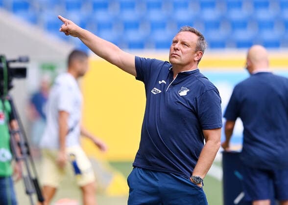 Football 1 Bundesliga season 2022 2023 test match TSG 1899 Hoffenheim Hellas Verona 23 07 2022 coach Andre Breitenreiter TSG 1899 Hoffenheim