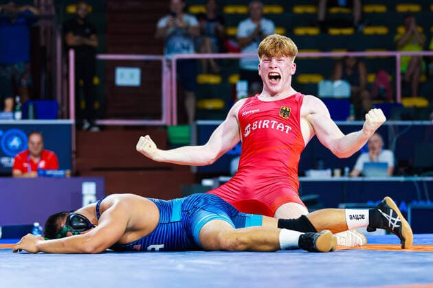 Wrestling u17 World Championships 92kg GR Darius KIEFER GER df Cody Lazo MERRILL USA Roma Italia Copyright: xUnitedxWorldxWrestlingx xKadirxCaliskanx cal