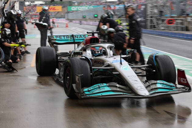 63 George Russell (GBR, Mercedes-AMG Petronas F1 Team), F1 Grand Prix of Hungary at Hungaroring on July 30, 2022 in Budapest, Hungary. (Photo by HOCH ZWEI Italy Photo Press) (Verwendung nur in Deutschland - GERMANY ONLY) *** 63 George Russell GBR, Mercedes AMG Petronas F1 Team , F1 Grand Prix of Hungary at Hungaroring on July 30, 2022 in Budapest, Hungary Photo by HOCH ZWEI Italy Photo Press Use only in Germany GERMANY ONLY