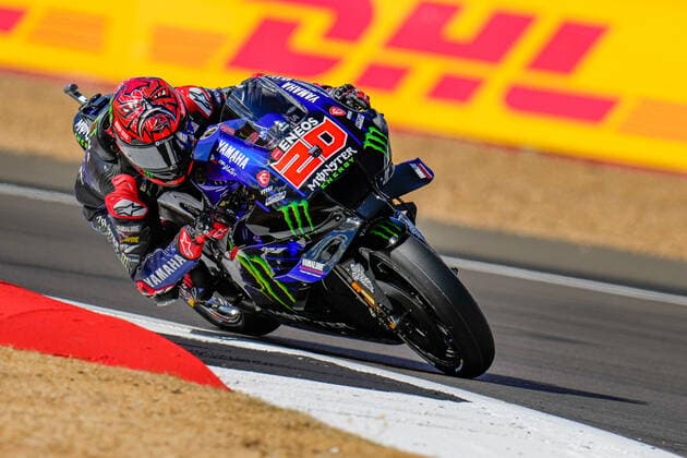 Fabio QUARTARARO (France) of the Monster Energy Yamaha MotoGP Team during the 2022 Monster Energy Grand Prix (MotoGP) at Silverstone Circuit, Towcester, England on the 5th to 7th August 2022. Copyright: xDavidxHornx PMI-5075-0002