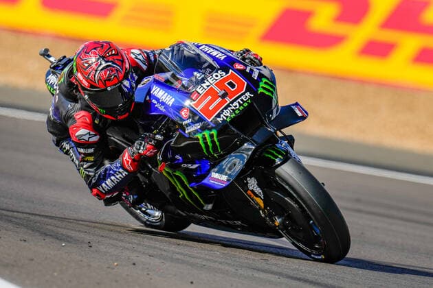 Fabio QUARTARARO (France) of the Monster Energy Yamaha MotoGP Team during the 2022 Monster Energy Grand Prix (MotoGP) at Silverstone Circuit, Towcester, England on the 5th to 7th August 2022. Copyright: xDavidxHornx PMI-5075-0003