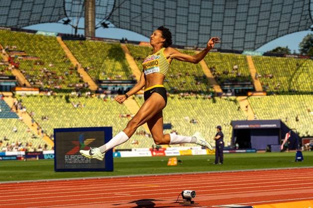 MIHAMBO Malaika GER , Long Jump Women Long Jump Women GER, Athletics Leichtathletik , European Championships Munich 2022, 16 08 2022, GER, Athletics Leichtathletik , European Championships Munich 2022, 16 08 2022 Muenchen Copyright: xEibner-Pressefotox EP_SMR