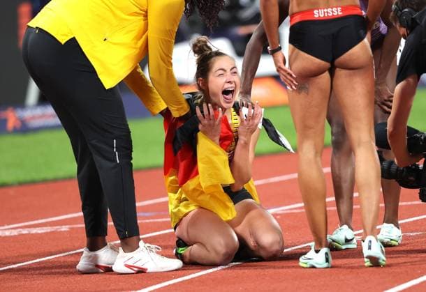 Gina LÜCKENKEMPER, 1 place 1st place, winner winner athletics, 16 08 2022 European Championships Munich 2022 in Munich, O L Y M P I A S T A D I O N, Germany Source Copyright Credit Oryk HAIST xx