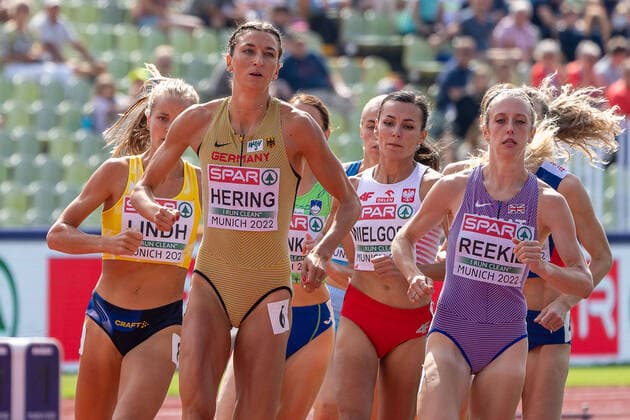 HERING Christina GER , 800 meter Women 800m Women GER, Athletics Leichtathletik , European Championships Munich 2022, 18 08 2022, GER, Athletics Leichtathletik , European Championships Munich 2022, 18 08 2022 Muenchen Copyright: xEibner-Pressefotox EP_SMR