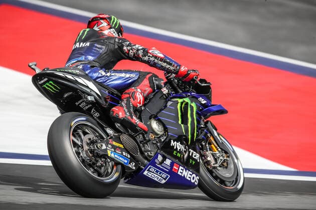 MOTORSPORTS - MotoGP, GP of Austria 2022 SPIELBERG,AUSTRIA,19.AUG.22 - MOTORSPORTS - MotoGP, Grand Prix of Austria, Red Bull Ring, free practice. Image shows Fabio Quartararo (FRA Monster Energy Yamaha MotoGP).  GEPAxpictures xManfredxBinder