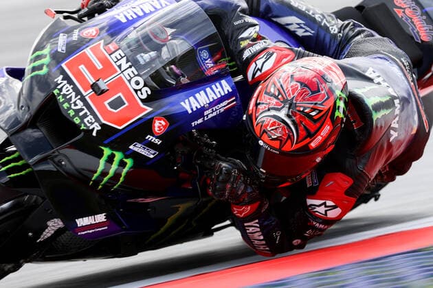 MOTORSPORTS - MotoGP, GP of Austria 2022 SPIELBERG,AUSTRIA,19.AUG.22 - MOTORSPORTS - MotoGP, Grand Prix of Austria, Red Bull Ring, free practice. Image shows Fabio Quartararo (FRA Monster Energy Yamaha MotoGP).  GEPAxpictures xChristianxWalgram