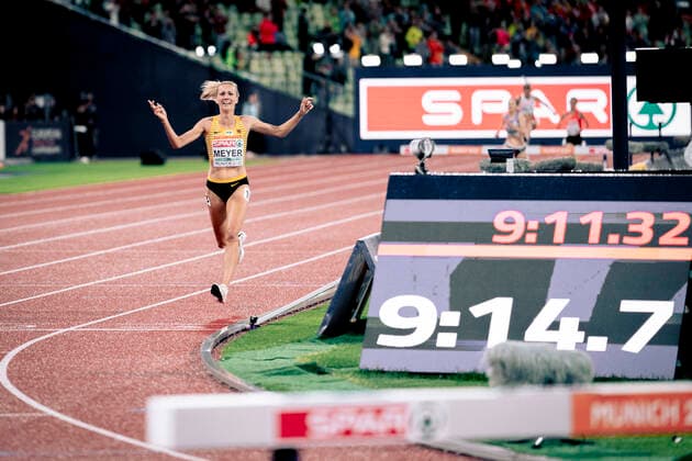 European Championships Munich22 Athletics, 20 08 2022 Lea Meyer GER in the 3000m steeplechase final on 20 08 2022 at the European Athletics Championships in Munich, Germany Copyright: xBEAUTIFULxSPORTS Flatemerschx