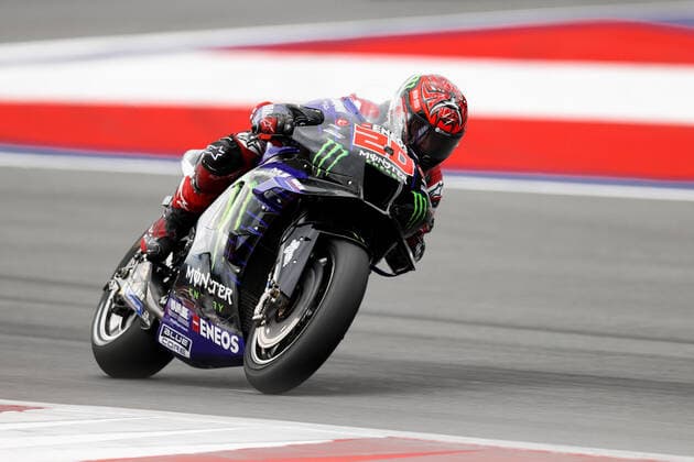 MOTORSPORTS - MotoGP, GP of Austria 2022 SPIELBERG,AUSTRIA,21.AUG.22 - MOTORSPORTS - MotoGP, Grand Prix of Austria, Red Bull Ring. Image shows Fabio Quartararo (FRA Monster Energy Yamaha MotoGP).  GEPAxpictures xChristianxWalgram