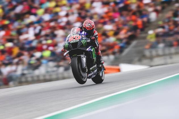 MOTORSPORTS - MotoGP, GP of Austria 2022 SPIELBERG,AUSTRIA,21.AUG.22 - MOTORSPORTS - MotoGP, Grand Prix of Austria, Red Bull Ring. Image shows Fabio Quartararo (FRA Monster Energy Yamaha MotoGP).  GEPAxpictures xDanielxGoetzhaber