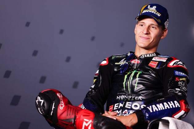 MOTORSPORTS - MotoGP, GP of Austria 2022 SPIELBERG,AUSTRIA,21.AUG.22 - MOTORSPORTS - MotoGP, Grand Prix of Austria, Red Bull Ring. Image shows Fabio Quartararo (FRA Monster Energy Yamaha MotoGP).  GEPAxpictures xDanielxGoetzhaber