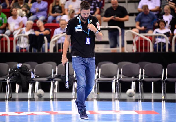 Coach Bennet Wiegert SC Magdeburg , Handball, Men, Supercup, SC Magdeburg vs THW Kiel, Season 2022 2023, 31 08 22 Düsseldorf PSD Bank Dome Nordrhein Westfalen Germany