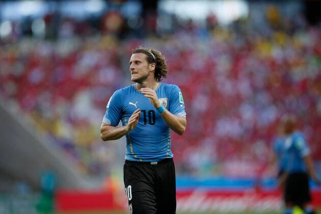 Sandro Pereyra 20140614SP 0633 Diego Forlan, of Uruguay, reacts during the game between Uruguay and Costa Rica for Group D of the 2014 FIFA World Cup Brazil, on June 14, 2014 at the Castelao Stadium in Fortaleza Photo Sandro Pereyra, La Diaria, Agencia Gamba Diego Forlan, of Uruguay Castelao Stadium.