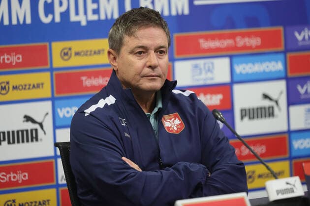 SERBIA press conference, PK, Pressekonferenz DRAGAN STOJKOVIC PIKSI selektor i trener fudbalera reprezentacije Srbije pres konferencija u sportskom centru FSS, Stara Pazova 23.09.2022. godine Foto: Fudbal, Srbija, Pres konferencijaSERBIA FOOTBALL Stara Pazova Sports center Stara Pazova Serbia Copyright: xMarkoxMetlas xMNxPressx