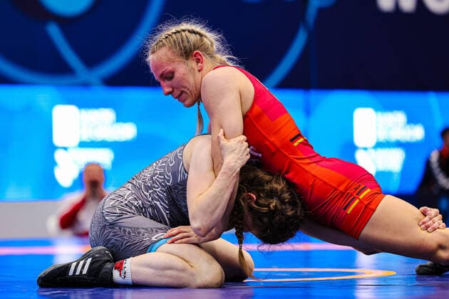 U23 Wrestling World Championships 2022 50kg WW Lisa ERSEL GER df Amanda TOMCZYK POL Pontevedra Spain Copyright: xUnitedxWorldxWrestlingx xKadirxCaliskanx cal