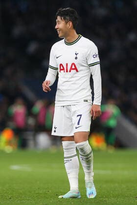 October 26, 2022, London, England, United Kingdom: Son Heung-Min 7 of Tottenham Hotspur is all smiles during the UEFA Champions League match Tottenham Hotspur vs Sporting Lisbon at Tottenham Hotspur Stadium, London, United Kingdom, 26th October 2022. London United Kingdom - ZUMAn307 20221026_zsa_n307_130 Copyright: xArronxGent NewsxImagesx