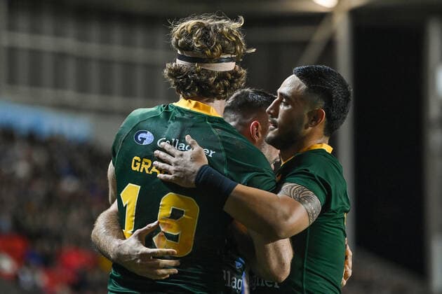 October 29, 2022, London, England, United Kingdom: James Tedesco of Australia celebrates his try during the Rugby League World Cup 2021 match Australia vs Italy at Totally Wicked Stadium, St Helens, United Kingdom, 29th October 2022. London United Kingdom - ZUMAn307 20221029_zsa_n307_1062 Copyright: xCraigxThomas NewsxImagesx