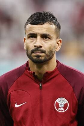 AL KHOR Boualem Khoukhi of Qatar during the FIFA World Cup Qatar 2022 group A match between Qatar and Ecuador at Al Bayt Stadium on November 20, 2022 in Al Khor, Qatar AP Dutch Height MAURICE OF STONE FIFA World Cup Qatar 2022 2022 xVIxANPxSportx xMauricexvanxSteenxWKxIVx 458128194 originalFilename: 458128194.jpg