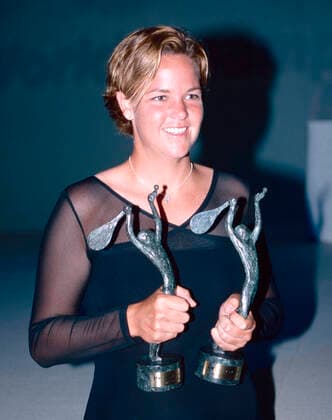American tennis player Lindsay Davenport, Roland Garros, France 1999 