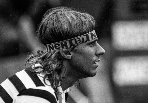 Bastad 1980 06 09 Björn Borg plays a Davis Cup tennis match between Sweden and Italy in Bastad Bastad Sweden x4x  Copyright: xTorbjörnxAnderssonx xEXPx xTTx TENNIS DC SVE-ITA BORG