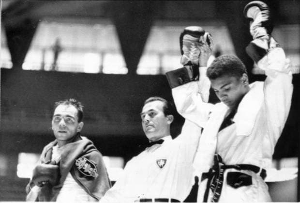 ARCHIVE Olympics in Rome 1960 08 30 Cassius Clay, later Muhammad Ali, after his Olynmpic Gold in light heavyweight over Pietrzykowsk of Poland in Rome 1960t ROME ITALY Collections Concepts Collections Concepts x34x  Copyright: xLarsxNybergx Muhammad Ali