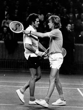 Stockholm Open 1973 Tom Gorman,USA won the final against Björn Borg with 7 6 in a separation set STOCKHOLM SWEDEN Tennis x14x  Copyright: xJacobxForsellx