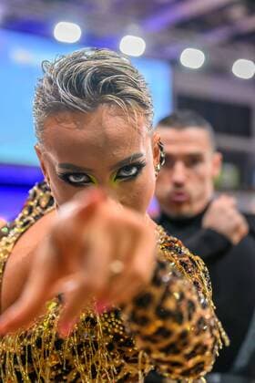 WDSF World Championship Latin Adult 2022, Muelheim an der Ruhr, 10 12 2022 Marius Andrei Balan Khrystyna Moshenska Germany WDSF World Championship Latin Adult 2022, on 10 12 2022 Copyright: xBEAUTIFULxSPORTS PeterxWeberx