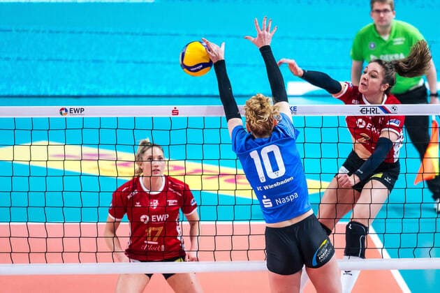 Volleyball Bundesliga, SC Potsdam VC Wiesbaden VBL Volleyball Bundesliga SC Potsdam VC Wiesbaden Copyright: xBEAUTIFULxSPORTS NicolxMarschallx