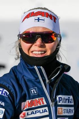 BIATHLON EDER Mari FIN at the BWM IBU World Cup Biathlon Antholz 4 x 6 km relay women on 22 01 2023, Italy, South Tyrol Antholz Anterselva South Tyrol Arena South Tyrol Italy