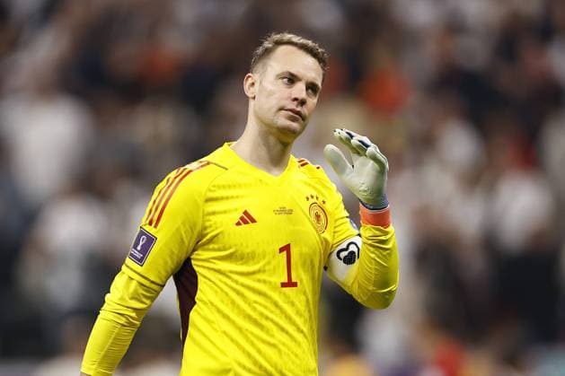 AL KHOR Germany goalkeeper Manuel Neuer during the FIFA World Cup Qatar 2022 group E match between Spain and Germany at Al Bayt Stadium on November 27, 2022 in Al Khor, Qatar AP Dutch Height MAURICE OF STONE FIFA World Cup Qatar 2022 2022 xVIxANPxSportx xMauricexvanxSteenxWKxIVx 462017225 originalFilename: 462017225.jpg