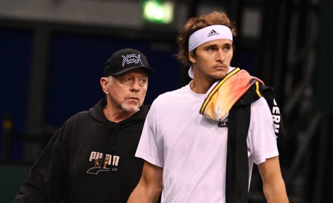 2023 Davis Cup Qualifiers Trier , Germany Germany vs Switzerland Alexander Zverev GER , Boris Becker GER