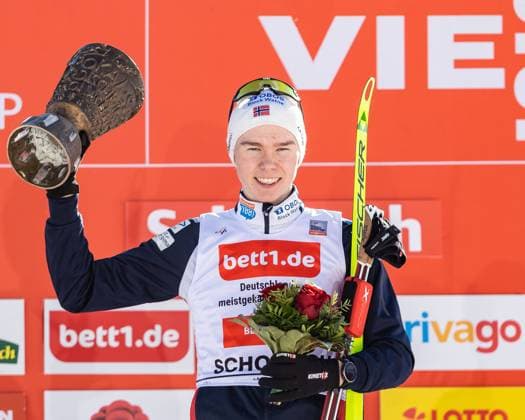 Black Forest Cup Winner 1 Jens Luraas Ofterbro NOR GER, FIS World Cup Nordic Combined Schonach Black Forest Cup 2023, 11 02 2023 Men, Men FIS World Cup Nordic Combined Schonach Black Forest Cup 2023 Schonach Copyright: xEibner-Pressefoto RogerxBuerkex EP_EER