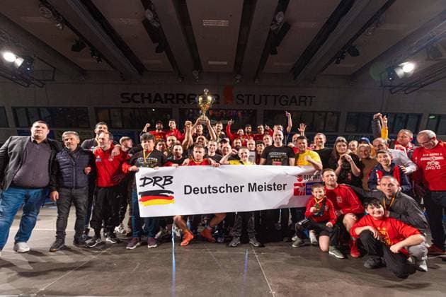 Wrestling Bundesliga Final ASV Schorndorf vs ASV Mainz 88 German Champion ASV Mainz 88 Stuttgart Germany Copyright: xUnitedxWorldxWrestlingx xKadirxCaliskanx cal
