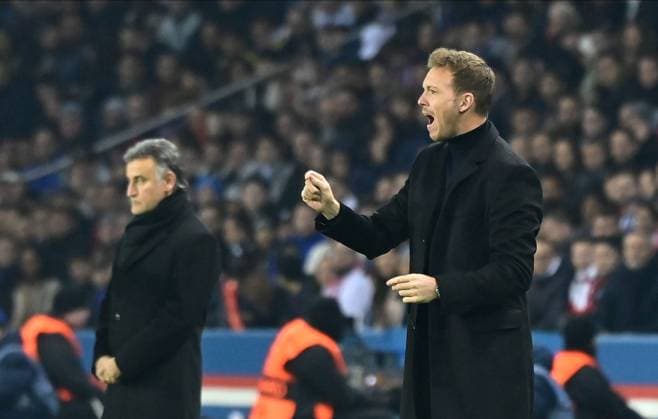J NAGELSMANN ( entraineur Bayern Munich ) - FOOTBALL : PSG vs Bayern de Munich -1 8e finale - ligue des Champions - 14 02 2023 FedericoPestellini Panoramic 
