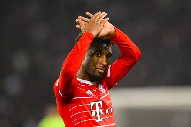 sortie sur blessure Kingsley Coman (Bayern Munich) FOOTBALL : PSG vs Bayern de Munich -1 8e finale - ligue des Champions - 14 02 2023 JBAutissier Panoramic 
