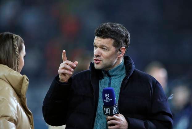 15 02 2023, Football UEFA Champions League 2022 2023, Round of 16, Borussia Dortmund FC Chelsea, at Signal Iduna Park Dortmund Michael Ballack DFL and DFB regulations prohibit any use of photographs as image sequences and or quasi video