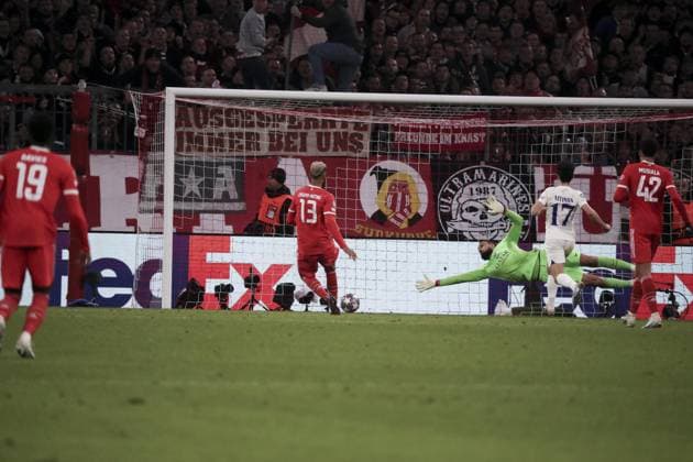 but 13 ERIC MAXIM CHOUPO-MOTING (Bayern München) FOOTBALL : Bayern de Munich vs PSG -1 8e finale - ligue des Champions - 08 03 2023 Allianz Arena ElyxandroCegarra Panoramic 
