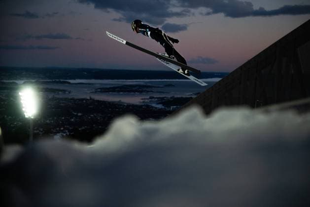 230311 Pauline Hessler of Germany competes in round one of womens individual competition during the Ski Jumping Raw Air FIS ski World Cup during the ski jumping on March 11, 2023 in Oslo Photo Mathias Bergeld BILDBYRAN code MB MB0572 ski jumping ski jumping lady women kvinner bbeng raw air world cup world cup holmenkollen oslo germany germany,  Copyright: MATHIASxBERGELD BB230311MB168