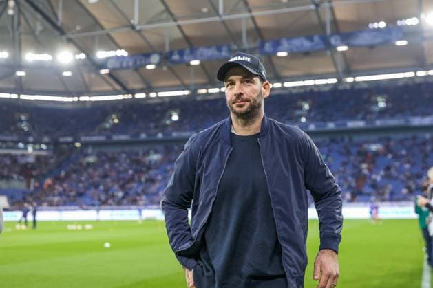 14 04 2023, football, season 2022 2023, 1 Bundesliga, 28 matchday, FC Schalke 04 Hertha BSC, head coach Sandro Schwarz Hertha BSC Gelsenkirchen Veltins Arena NRW Germany xRHR PHOTO TRx Copyright: RHR-FOTOx RHR-FOTO TR