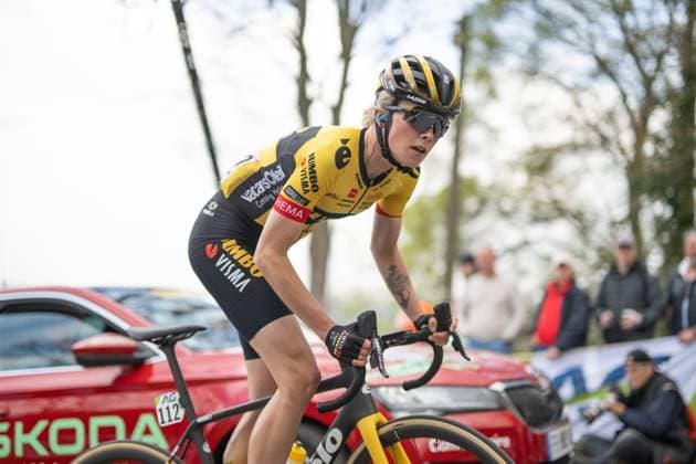 La Fleche Wallonne Femmes 2023, 19 04 2023 Kim Cadzow NZL, Team Jumbo Visma , La Fleche Wallonne Femmes 2023, 19 04 2023 Copyright: xBEAUTIFULxSPORTS Nagelx