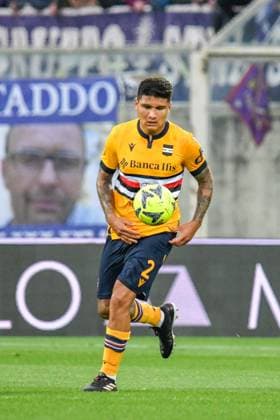 italian soccer Serie A match - ACF Fiorentina vs UC Sampdoria Sampdoria s Bruno Amione during ACF Fiorentina vs UC Sampdoria, italian soccer Serie A match in Florence, Italy, April 30 2023 Florence Artemio Franchi stadium Italy Copyright: xFabioxFagiolinix xLiveMediax LPS_921146