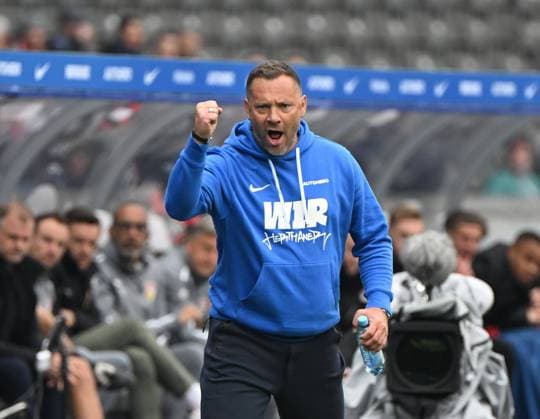 Football, Men, Season 2022 2023, 1 Bundesliga 31 Matchday , Hertha BSC VfB Stuttgart, Coach Pal Dardai Hertha BSC , 06 05 2023, Copyright: xMatthiasxKochx