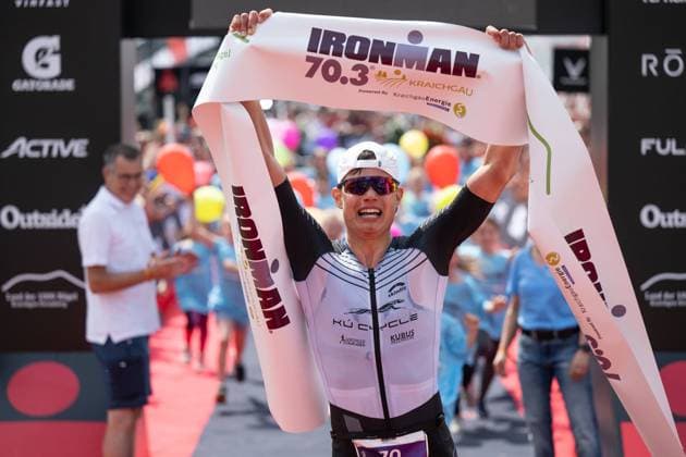 Ironman 70 3 Kraichgau 2023, 21 05 2023, Middle Distance Rico Bogen GER , Ironman 70 3 Kraichgau 2023, 21 05 2023 Copyright: xBEAUTIFULxSPORTS Nagelx