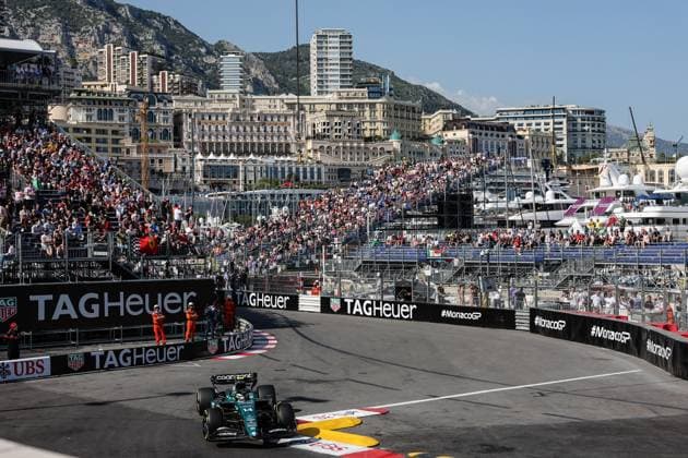 14 Fernando Alonso (ESP, Aston Martin Aramco Cognizant F1 Team), F1 Grand Prix of Monaco at Circuit de Monaco on May 26, 2023 in Monte-Carlo, Monaco. (Photo by HOCH ZWEI Italy Photo Press) (Verwendung nur in Deutschland - GERMANY ONLY) *** 14 Fernando Alonso ESP, Aston Martin Aramco Cognizant F1 Team , F1 Grand Prix of Monaco at Circuit de Monaco on May 26, 2023 in Monte Carlo, Monaco Photo by HOCH ZWEI Italy Photo Press Use only in Germany GERMANY ONLY